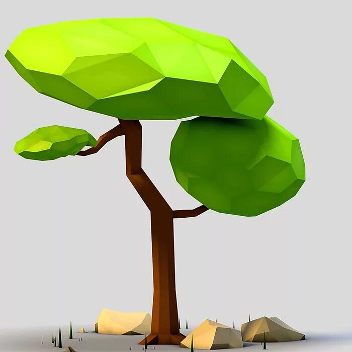 Low poly tree