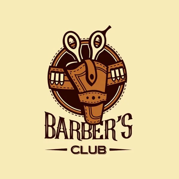 Barber shop minimalistic logo. Барбер клаб Казань. Original Design. Barber club