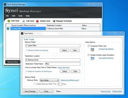 Backup manager
