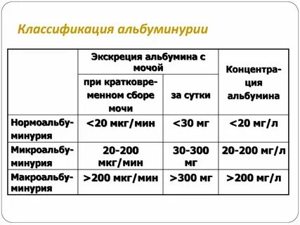 Альбуминурия что это