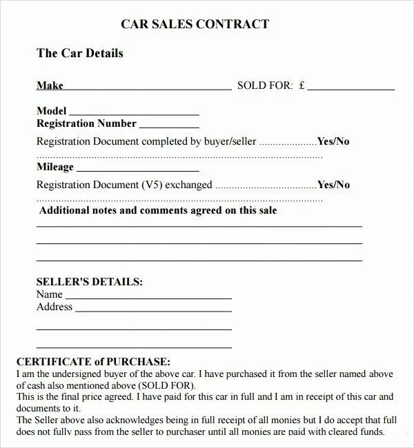 Contract purchasing. Sales contract образец. sales agreement образец. car sales contract. sale-purchase contract example.