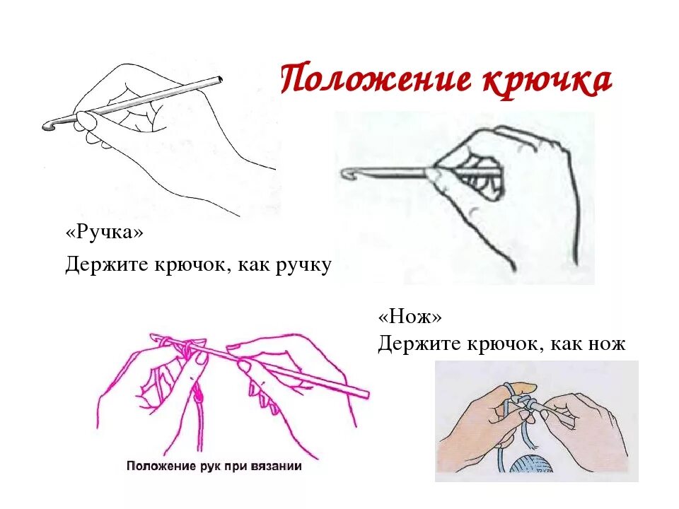 Как правильно держать крючок. Положение рук при вязании крючком. Как правильно держатьткрючок. Правильное положение рук при вязании крючком. Как держать крючок.