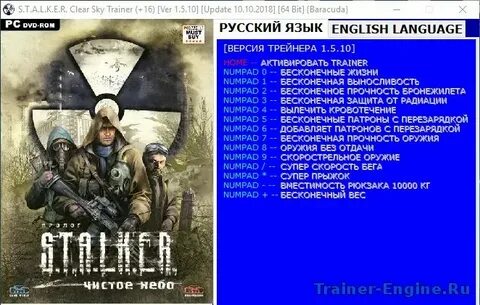 Сталкер чистое небо коды на бессмертие