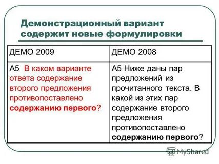 Содержание предложения 2 3 противопоставлено