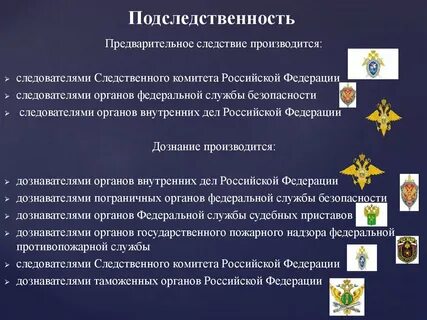 Предварительное следствие овд