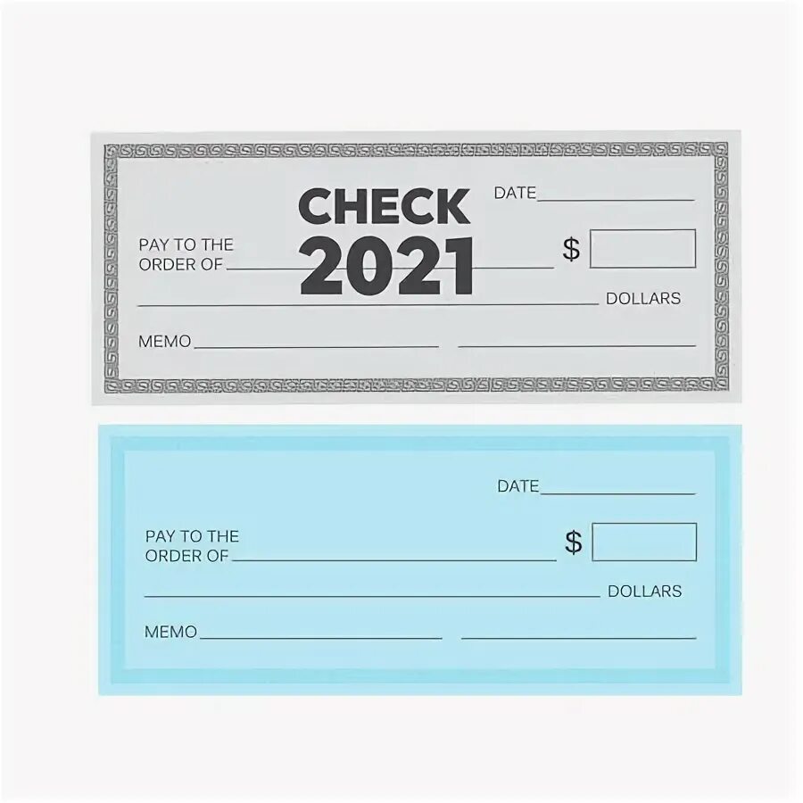 Blank check. Blank check