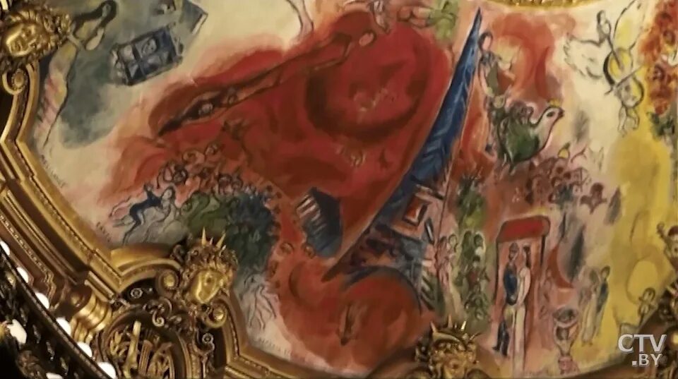 Роспись плафона Парижской оперы Шагал. Шагал купол Гранд опера. Плафон марка Шагала в Гранд опера.
