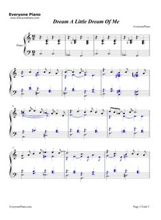 A little dream of me текст