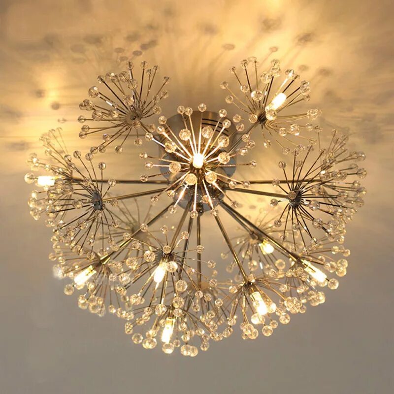 Люстра Dandelion Chandelier. Светильник потолочный одуванчик 6000k. Люстра одуванчик. Люстра хрустальная одуванчик.