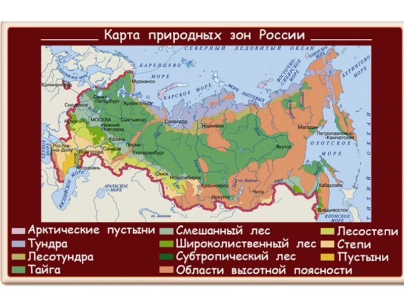 Природные зоны россии конспект урока 4 класс. Карта природных зон России. Карта природных зон России 4 класс окружающий мир ВПР. Карта природных зон России с названиями природных зон. Окружающий мир 4 класс зоны природные зоны.