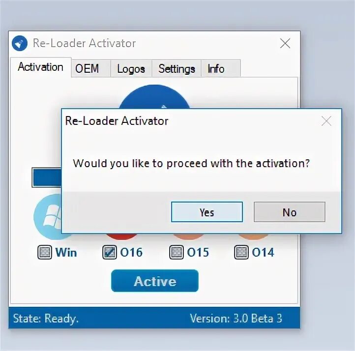 Activation failed