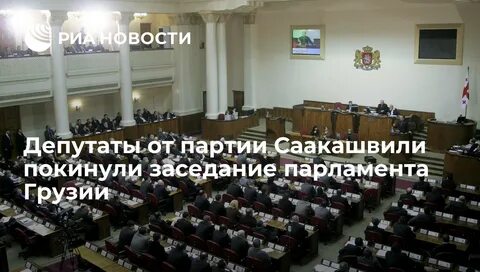 Заседание парламента грузии