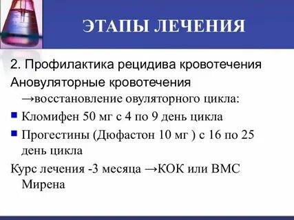 Дюфастон для остановки кровотечения