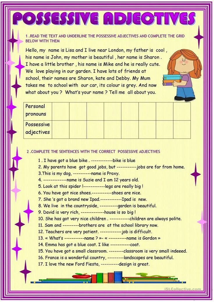 Притяжательные местоимения Worksheets. Possessive adjectives задания. Pronouns personal and possessive задания. Possessive adjectives for Beginners. Possessive adjectives worksheet