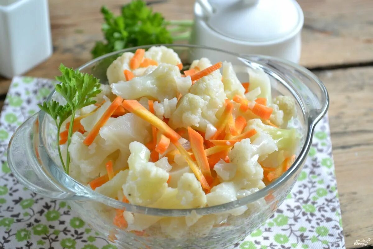 Самый вкусный салат из цветной капусты