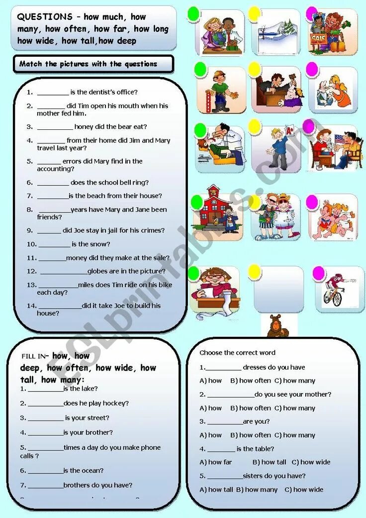 How many years have. How many how much how often. How long how far how much Worksheet. How much how many how long. How long how far how often Worksheet.