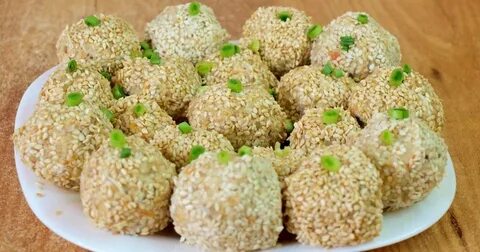 Шарики с кунжутом
