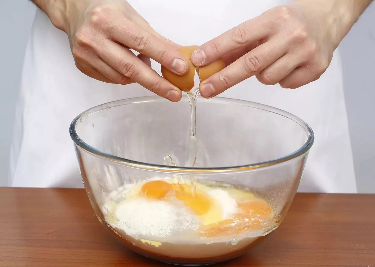Add the egg
