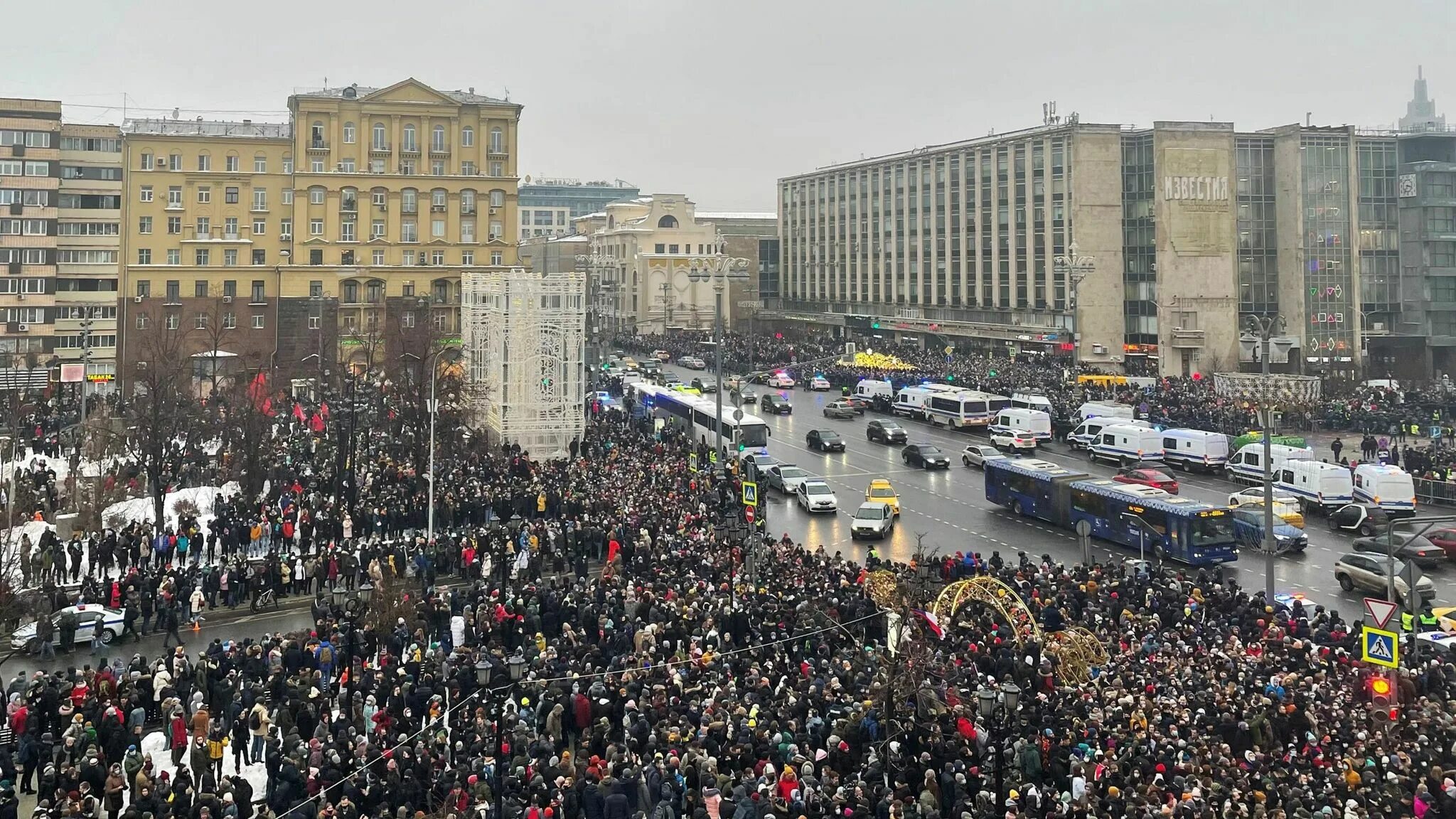 Митинги январь 2021