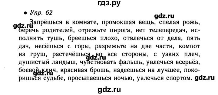 Английский язык страница 62 упражнение 5. Русский язык 6 класс упражнение 62. По родному языку 62 упражнение.