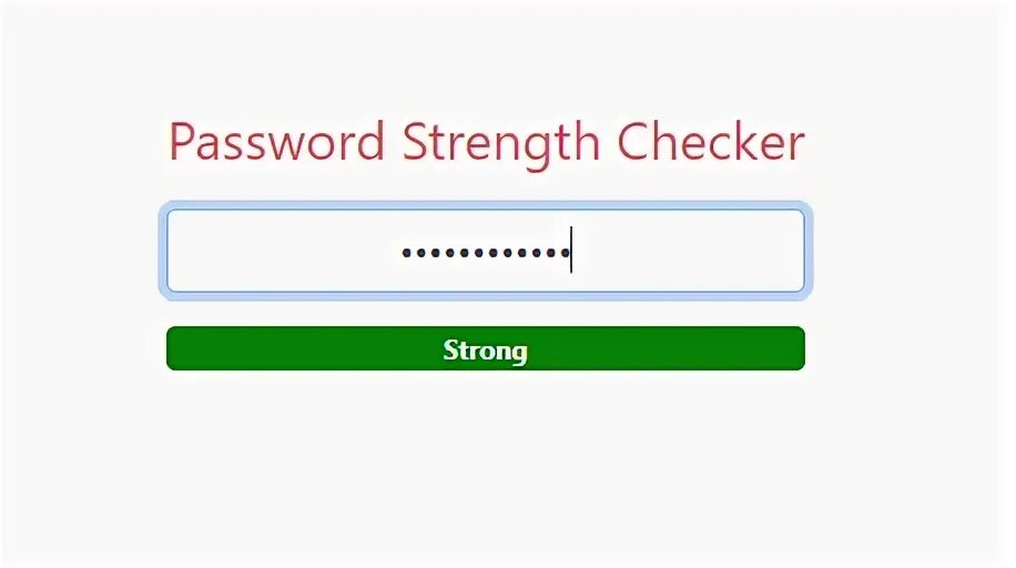 Password rus. Password checker. password strength: strong. check validation.