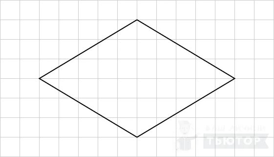Диагонали ромба на клетчатой бумаге. Ромб на клетчатой бумаге. Прямоугольный треугольник на квадратной решетке. Фигуры на квадратной решетке. Фигуры на клетчатой бумаге ОГЭ.