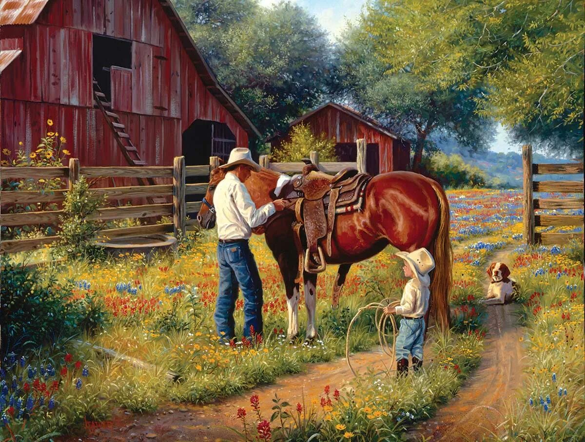 Художник Mark Keathley деревенская жизнь. Картины марка Китли художника. Мальчики в конюшне