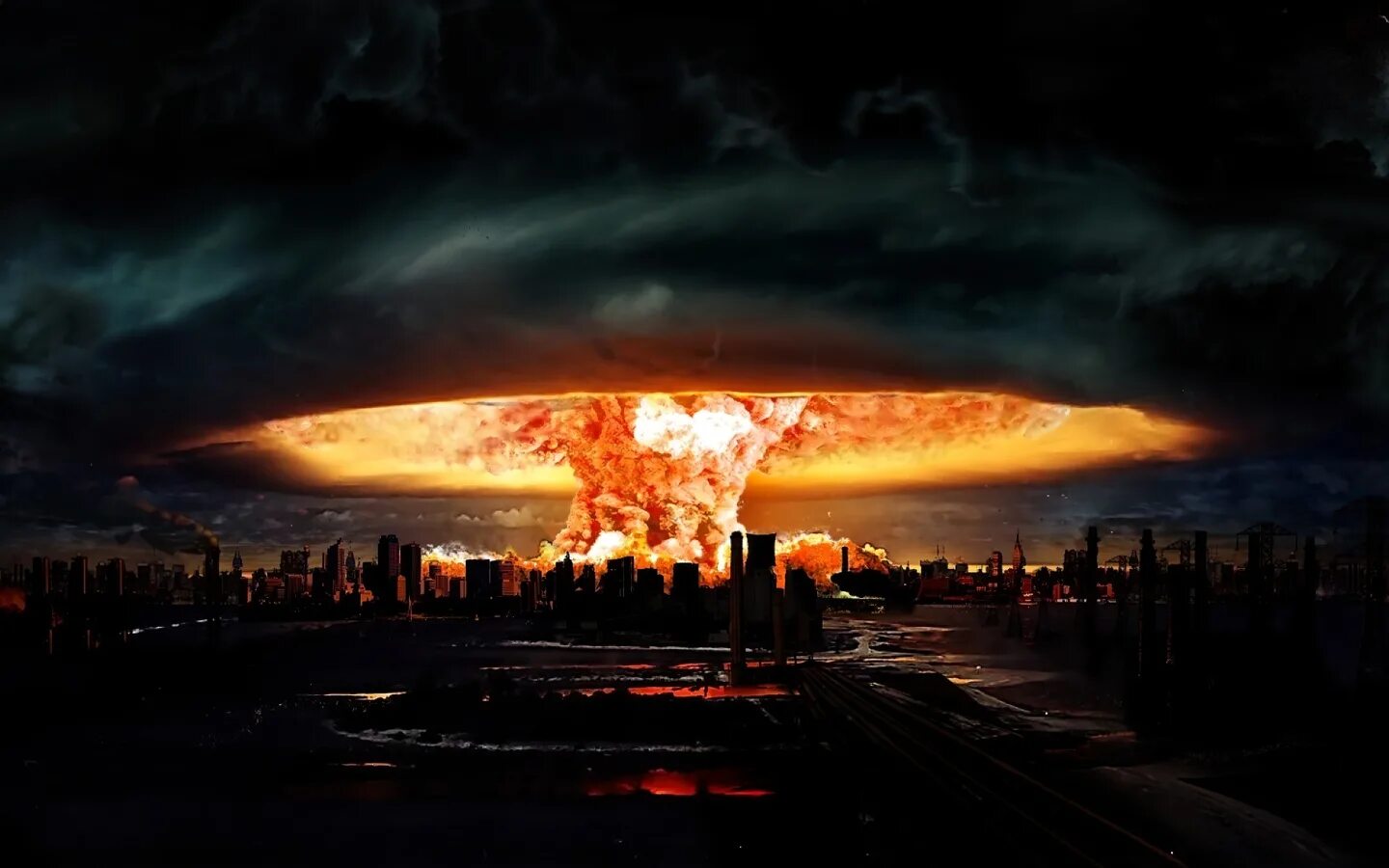 Ядерный взрыв возможен. Конец света 2002. Ядерный удар. Взрыв ядерный гриб.