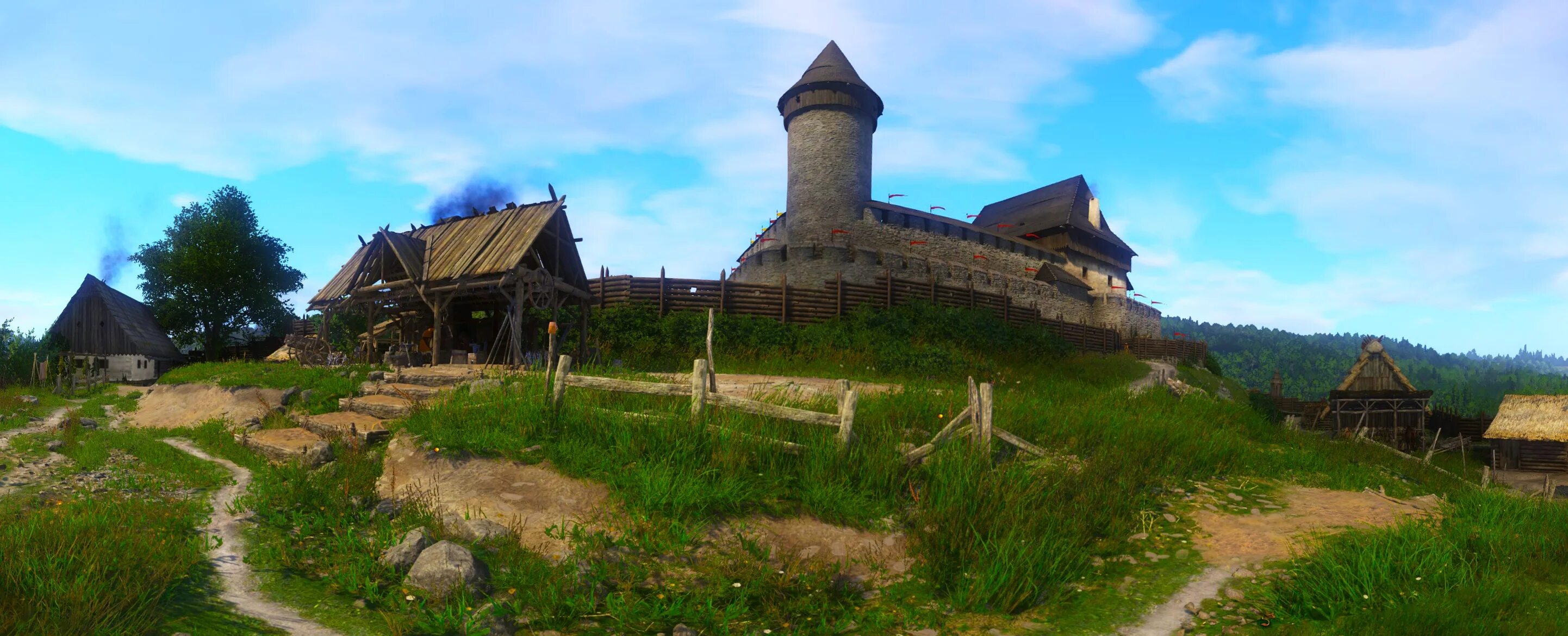 Из деревни в город как называется. Kingdom come deliverance Скалица. Кингдом Кам деревня. Скалица Чехия 1403. Kingdom come deliverance деревня.