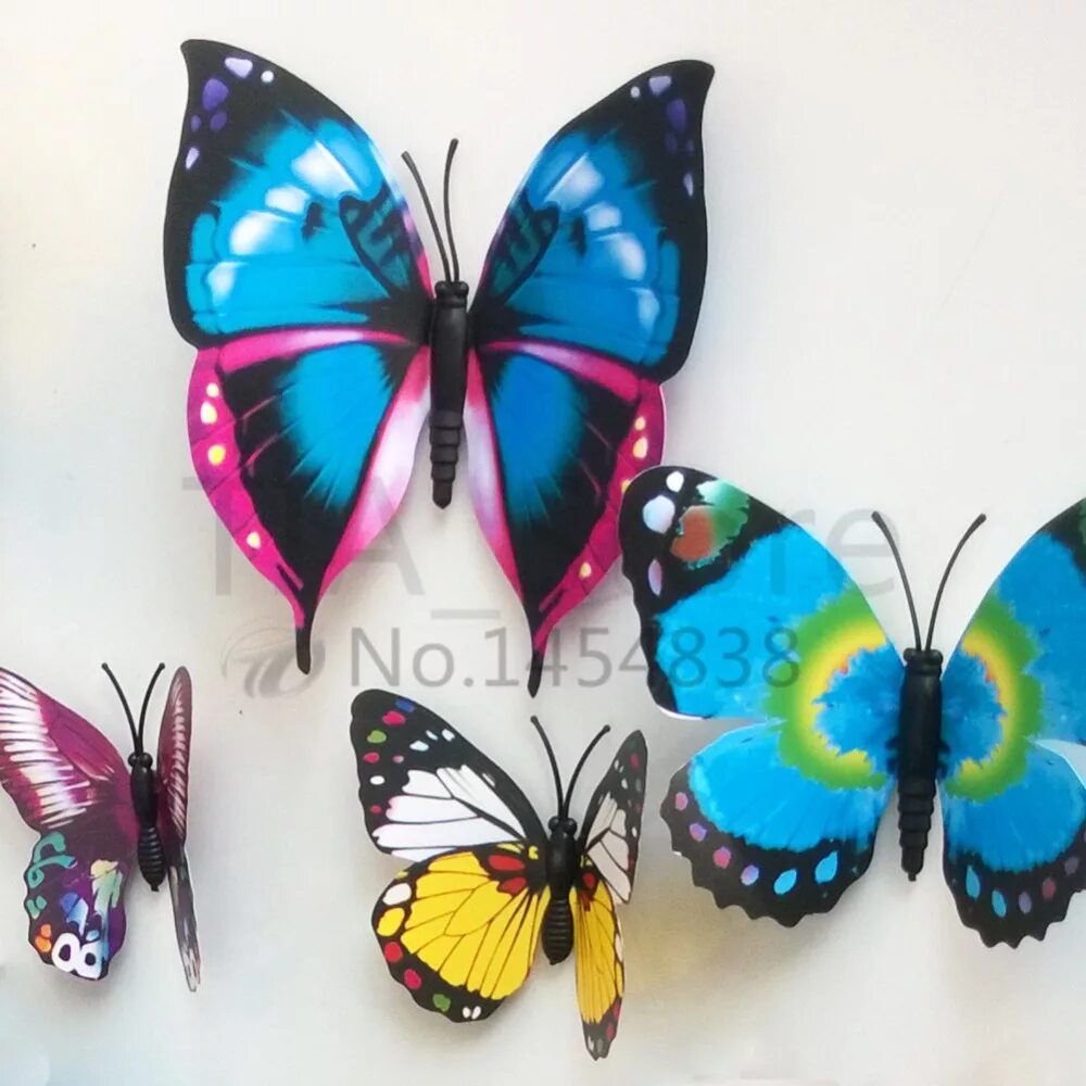 Озон купить бабочку. Декоративные бабочки. Бабочки для декора. Бабочка декоративная для украшения. Разноцветные бабочки на стену.