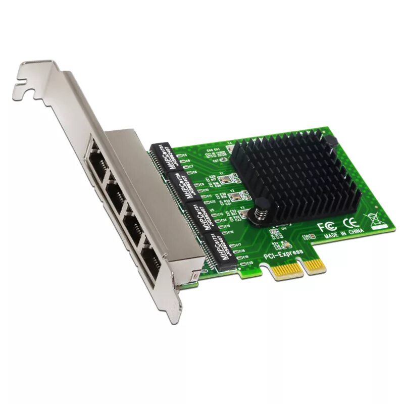 Сетевая карта Ethernet 4 порта 10.100.1000. Сетевая карта PCI-Express, 4x rj45. Gigabit Ethernet PCI Express сетевая карта rj45. Сетевой адаптер Gigabit Ethernet ASUS PCE-c2500 PCI Express ( без упаковки).