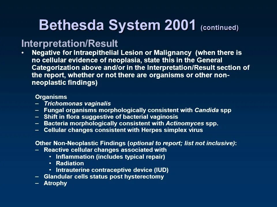 The bethesda system