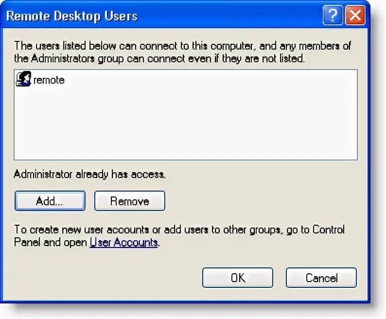 Remote access users. Remote access users