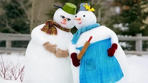 Забавный снеговик