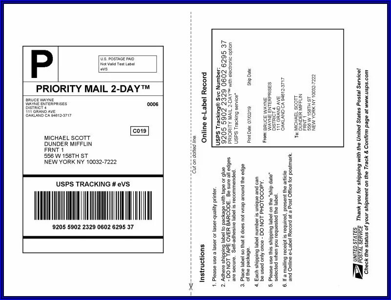 USPS лейбл. Возвратный лейбл. События Label. Priority Label. Url label