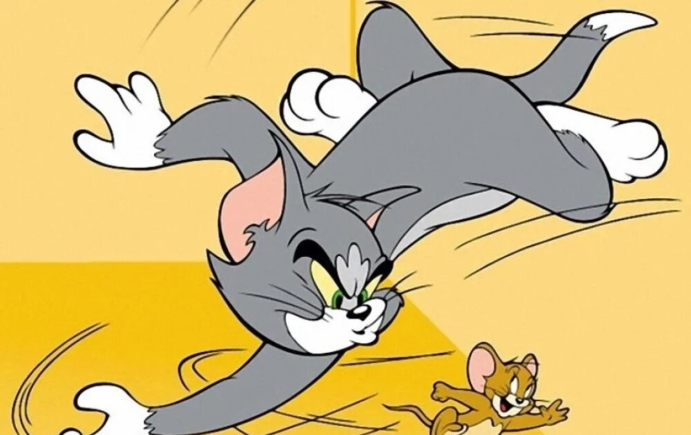 Создать тома и джерри. Том бежит за Джерри. Кошка гонится за мышкой. Кошка бегает за мышкой. Том убегает от Джерри.