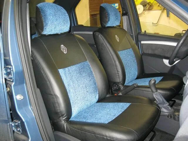 Чехлы на сиденья Renault Logan 2, Sandero 2 +Stepway 2014-2022 спинка дел, без A