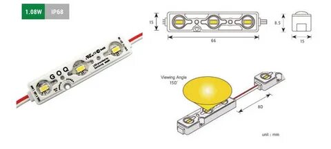 Размеры led модулей