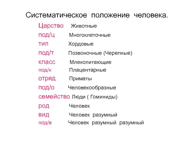 Систематическое положение человека в животном мире. Таблица про систематическое положение человека биология. систематическое положение вида человек разумный таблица. систематически положение человека 8 класс биология. таблица по биологии систематическое положение человека.