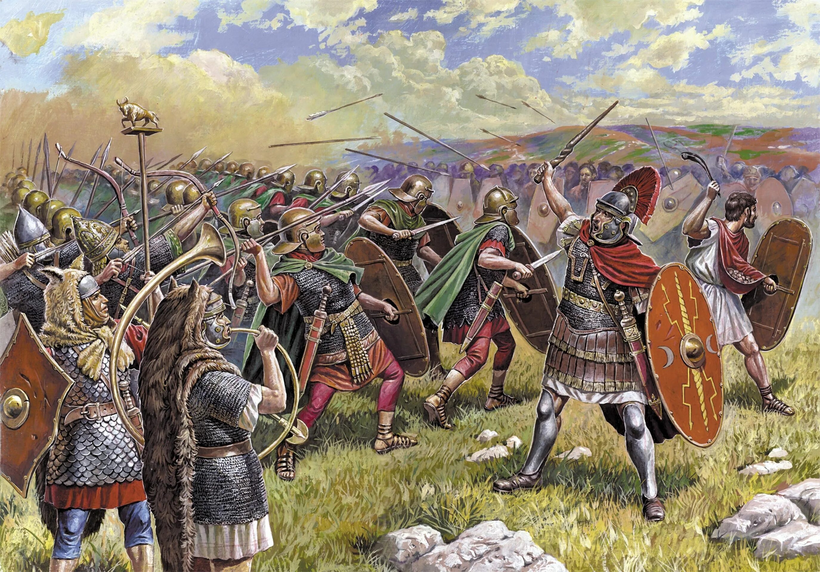 Военное д. Рим битва при Алезии. Ауксиларии в римской армии. Римские лучники ауксиларии. Понтийское царство армия.