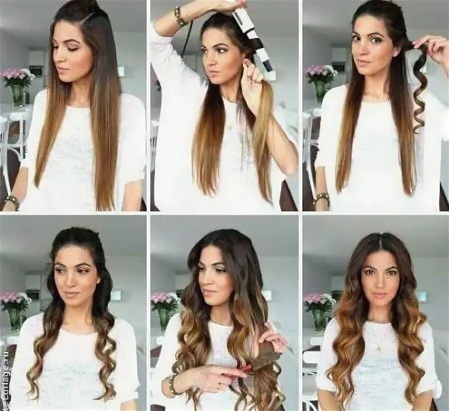 Укладка утюжком на длинные волосы. +7 (495) 794-18-94 / +7 (499) 194-80-22
