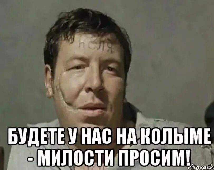 Ну буде. Будете у нас на Колыме. Будете на Колыме милости просим. Будете у нас на Колыме милости просим актер. Бриллиантовая рука уж лучше вы к нам.