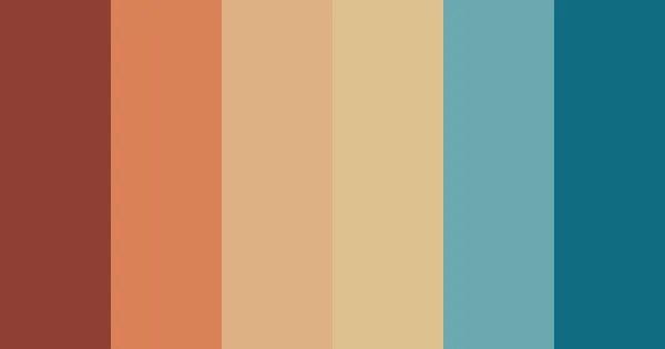 70s Retro Stripes Color Palette Vintage colour palette, Retro color palette, Col