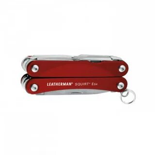 Мультитул Leatherman Squirt ES4, 9 функций, красный.