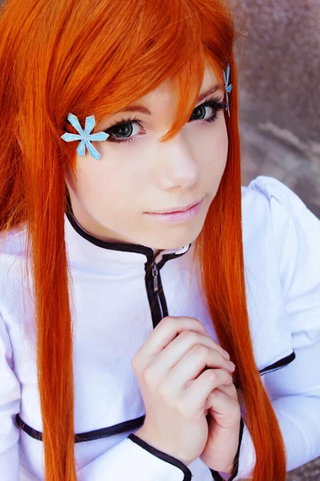 Рыжий косплей. Блич косплей Орихиме. Bleach Orihime Cosplay. Орихиме Иноуэ косплей.