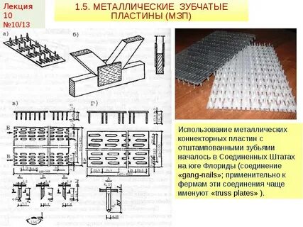 Металлические зубчатые пластины