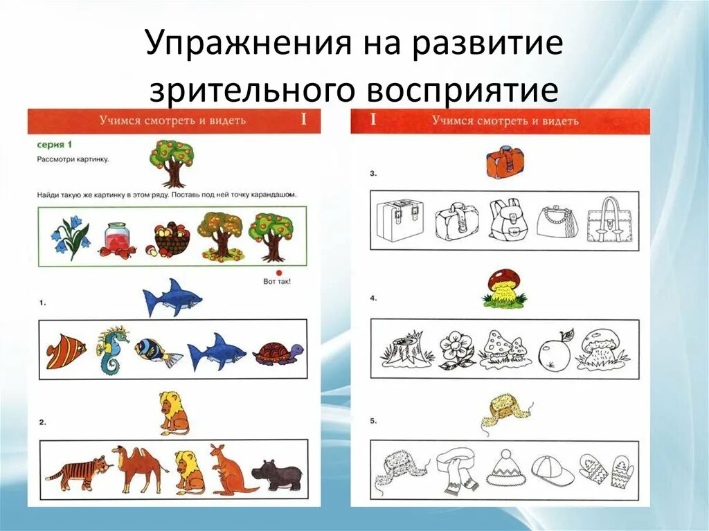 Внимание практические задания. Упражнения на развитие зрительного восприятия. Формирование зрительного восприятия у детей. Предложения для дошкольников. Упражнения на развитие пространственного восприятия.