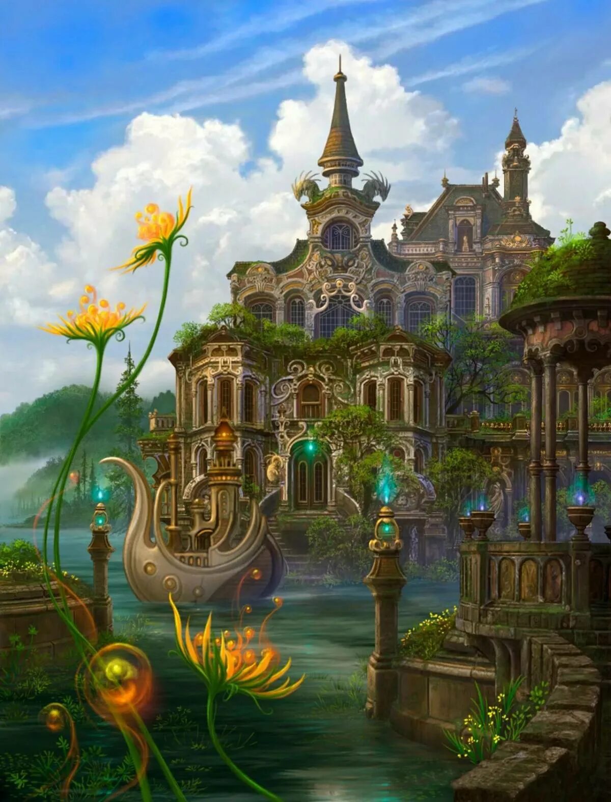 Какой сказочный мир. Сказочная страна. Сказочный замок. Сказочное царство. Сказочные картинки.