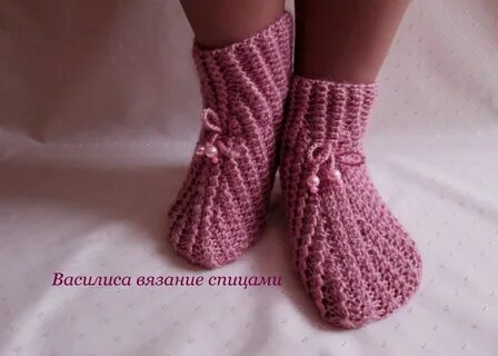 Связать красивые следки носки спицами видео