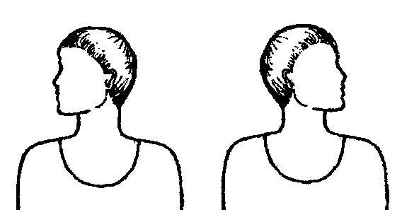 Повороты головы в стороны. Повороты головы вправо-влево. Упражнение наклоны головы. Поворот шеи. Повороты шеи в стороны